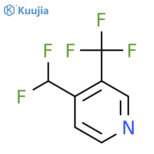 4-(Difluoromethyl)-3-(trifluoromethyl)pyridine structure