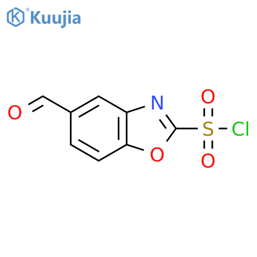 5-Formylbenzo[d]oxazole-2-sulfonyl chloride structure
