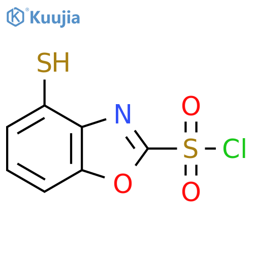 4-Mercaptobenzo[d]oxazole-2-sulfonyl chloride structure