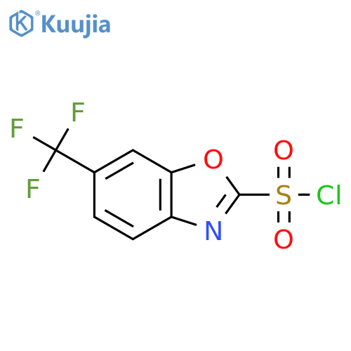 6-(Trifluoromethyl)benzo[d]oxazole-2-sulfonyl chloride structure
