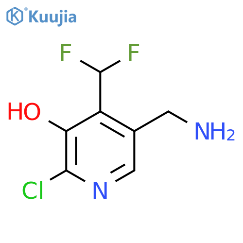 5-(Aminomethyl)-2-chloro-4-(difluoromethyl)-3-hydroxypyridine structure