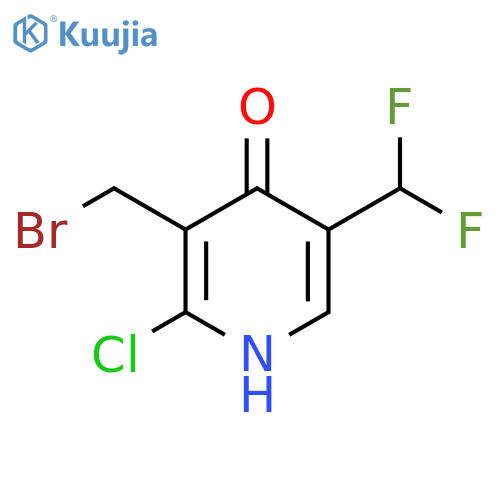 3-(Bromomethyl)-2-chloro-5-(difluoromethyl)-4-hydroxypyridine structure