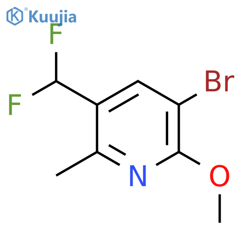 3-Bromo-5-(difluoromethyl)-2-methoxy-6-methylpyridine structure