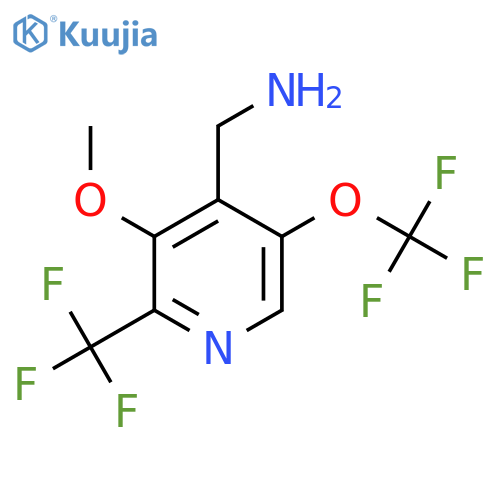 4-(Aminomethyl)-3-methoxy-5-(trifluoromethoxy)-2-(trifluoromethyl)pyridine structure