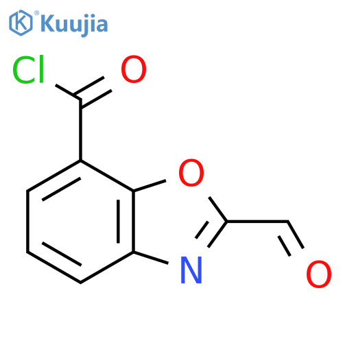 2-Formylbenzo[d]oxazole-7-carbonyl chloride structure