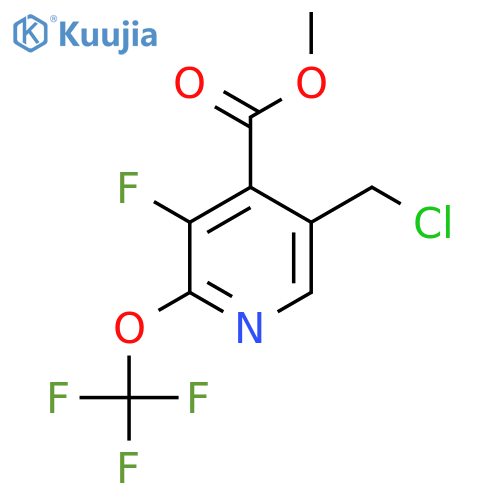 Methyl 5-(chloromethyl)-3-fluoro-2-(trifluoromethoxy)pyridine-4-carboxylate structure