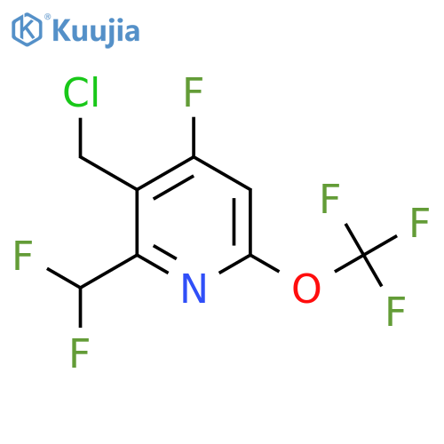 3-(Chloromethyl)-2-(difluoromethyl)-4-fluoro-6-(trifluoromethoxy)pyridine structure