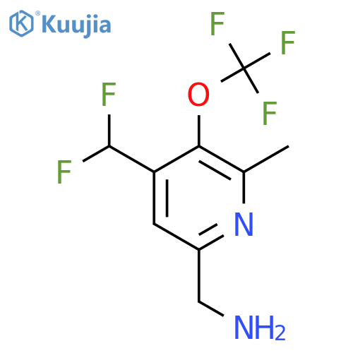 6-(Aminomethyl)-4-(difluoromethyl)-2-methyl-3-(trifluoromethoxy)pyridine structure