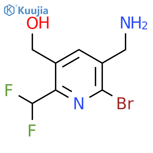 3-(Aminomethyl)-2-bromo-6-(difluoromethyl)pyridine-5-methanol structure