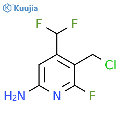 6-Amino-3-(chloromethyl)-4-(difluoromethyl)-2-fluoropyridine structure