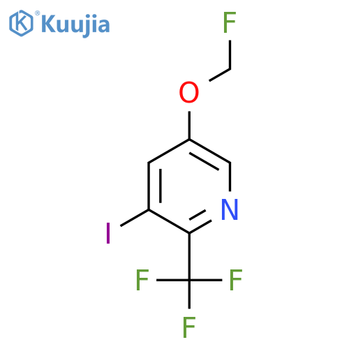 5-Fluoromethoxy-3-iodo-2-(trifluoromethyl)pyridine structure
