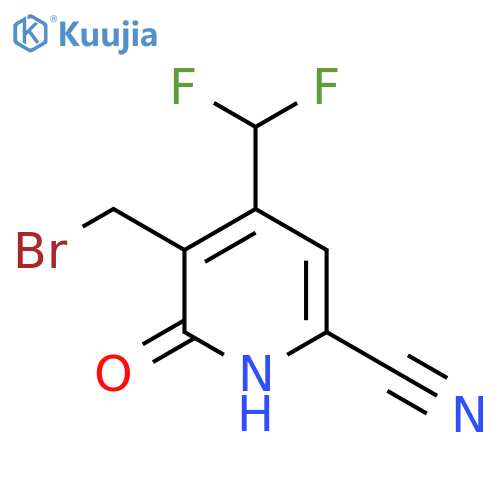 3-(Bromomethyl)-6-cyano-4-(difluoromethyl)-2-hydroxypyridine structure