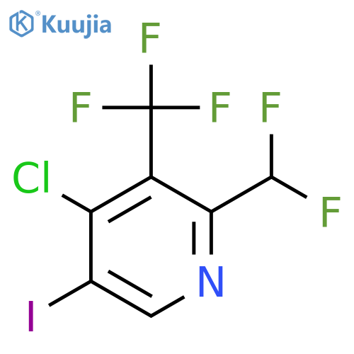 4-Chloro-2-(difluoromethyl)-5-iodo-3-(trifluoromethyl)pyridine structure
