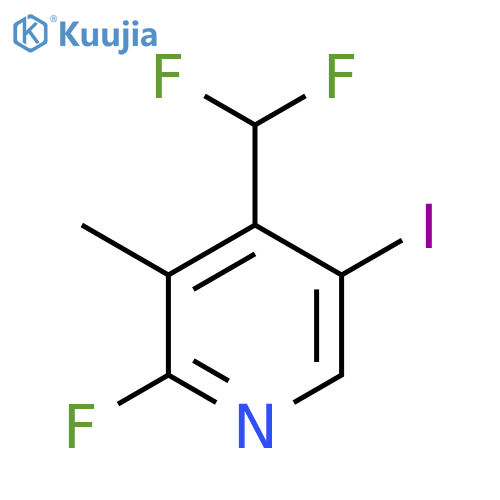 4-(Difluoromethyl)-2-fluoro-5-iodo-3-methylpyridine structure