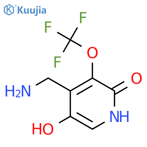 4-(Aminomethyl)-2,5-dihydroxy-3-(trifluoromethoxy)pyridine structure