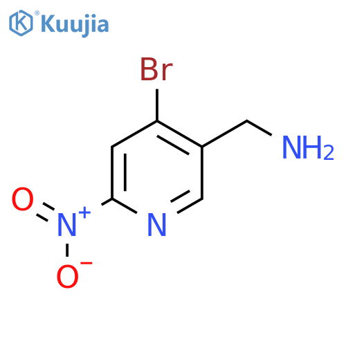 5-Aminomethyl-4-bromo-2-nitropyridine structure