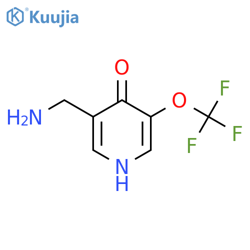 3-(Aminomethyl)-4-hydroxy-5-(trifluoromethoxy)pyridine structure