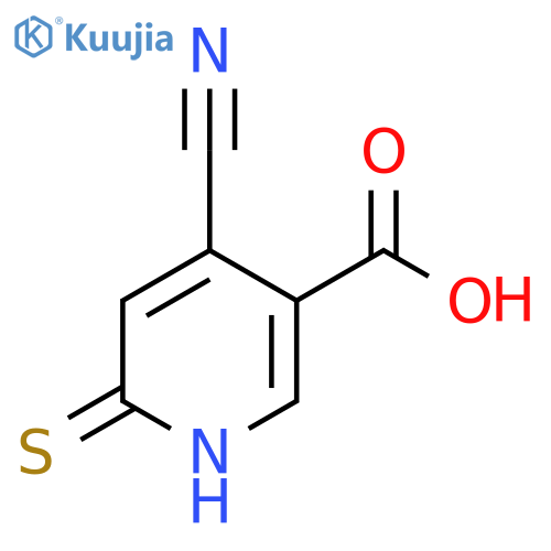 4-Cyano-6-mercaptonicotinic acid structure