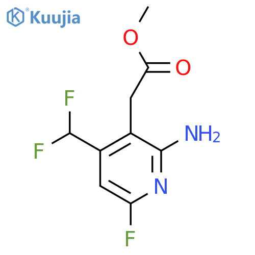 Methyl 2-amino-4-(difluoromethyl)-6-fluoropyridine-3-acetate structure