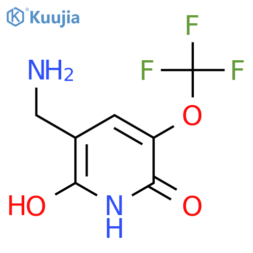 3-(Aminomethyl)-2,6-dihydroxy-5-(trifluoromethoxy)pyridine structure