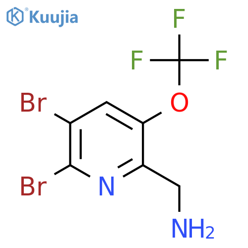 6-(Aminomethyl)-2,3-dibromo-5-(trifluoromethoxy)pyridine structure