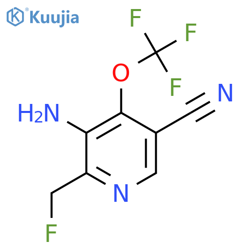 3-Amino-5-cyano-2-(fluoromethyl)-4-(trifluoromethoxy)pyridine structure