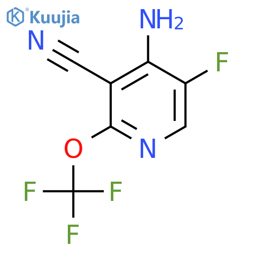 4-Amino-3-cyano-5-fluoro-2-(trifluoromethoxy)pyridine structure
