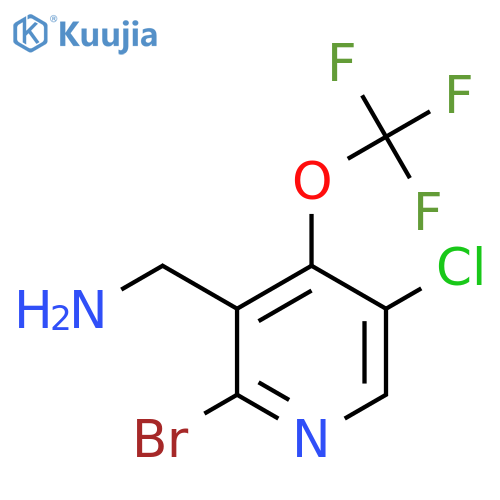 3-(Aminomethyl)-2-bromo-5-chloro-4-(trifluoromethoxy)pyridine structure