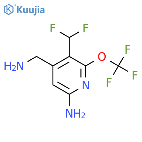 6-Amino-4-(aminomethyl)-3-(difluoromethyl)-2-(trifluoromethoxy)pyridine structure