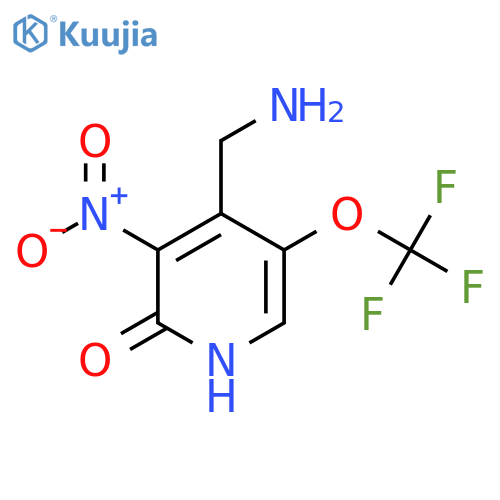 4-(Aminomethyl)-2-hydroxy-3-nitro-5-(trifluoromethoxy)pyridine structure