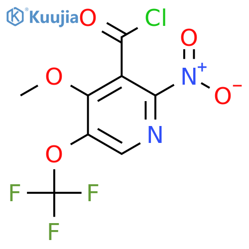 4-Methoxy-2-nitro-5-(trifluoromethoxy)pyridine-3-carbonyl chloride structure