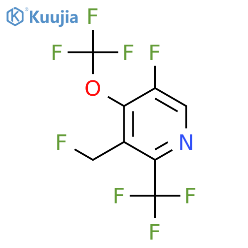 5-Fluoro-3-(fluoromethyl)-4-(trifluoromethoxy)-2-(trifluoromethyl)pyridine structure