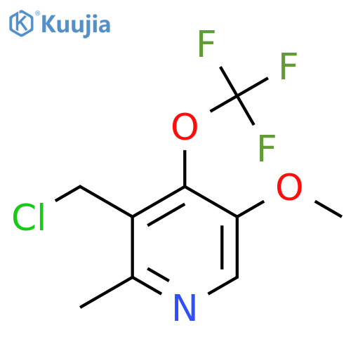 3-(Chloromethyl)-5-methoxy-2-methyl-4-(trifluoromethoxy)pyridine structure