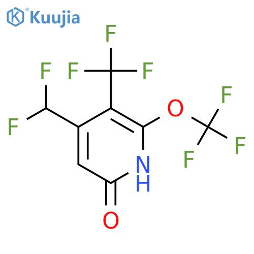 4-(Difluoromethyl)-6-hydroxy-2-(trifluoromethoxy)-3-(trifluoromethyl)pyridine structure