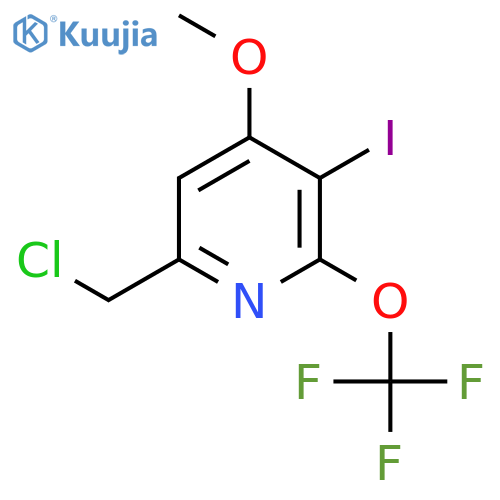 6-(Chloromethyl)-3-iodo-4-methoxy-2-(trifluoromethoxy)pyridine structure