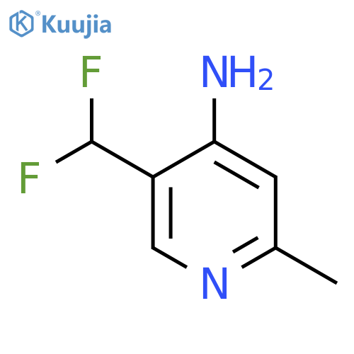 4-Amino-5-(difluoromethyl)-2-methylpyridine structure