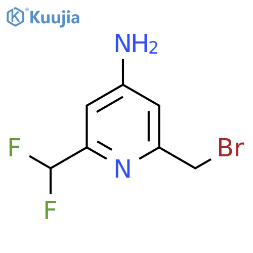 4-Amino-2-(bromomethyl)-6-(difluoromethyl)pyridine structure