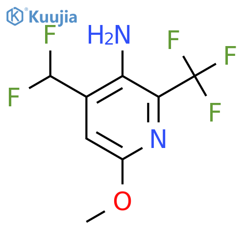 3-Amino-4-(difluoromethyl)-6-methoxy-2-(trifluoromethyl)pyridine structure