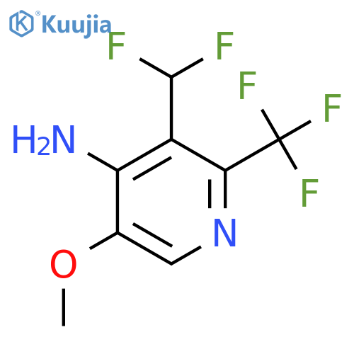 4-Amino-3-(difluoromethyl)-5-methoxy-2-(trifluoromethyl)pyridine structure
