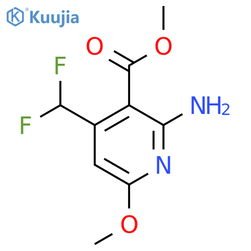 Methyl 2-amino-4-(difluoromethyl)-6-methoxypyridine-3-carboxylate structure