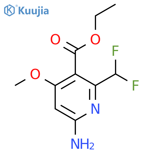 Ethyl 6-amino-2-(difluoromethyl)-4-methoxypyridine-3-carboxylate structure