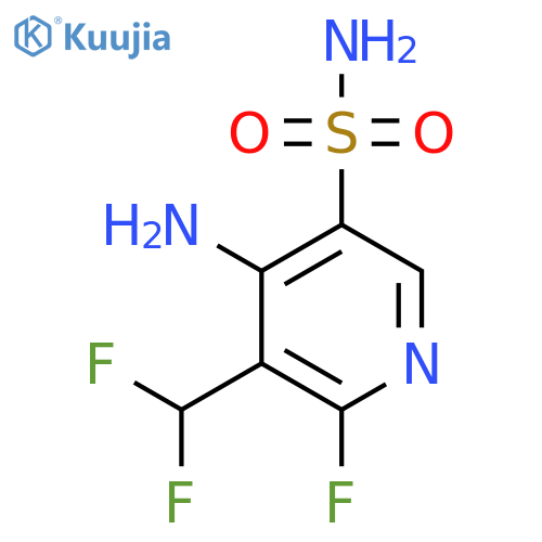 4-Amino-3-(difluoromethyl)-2-fluoropyridine-5-sulfonamide structure