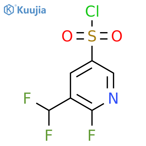 3-(Difluoromethyl)-2-fluoropyridine-5-sulfonyl chloride structure