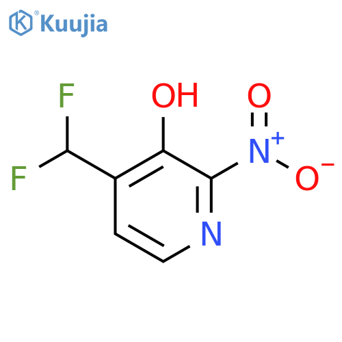 4-(Difluoromethyl)-3-hydroxy-2-nitropyridine structure