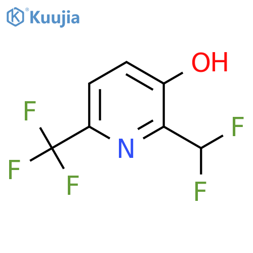 2-(Difluoromethyl)-3-hydroxy-6-(trifluoromethyl)pyridine structure