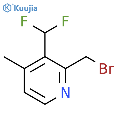 2-(Bromomethyl)-3-(difluoromethyl)-4-methylpyridine structure