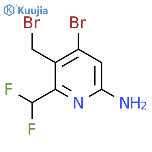 6-Amino-4-bromo-3-(bromomethyl)-2-(difluoromethyl)pyridine structure