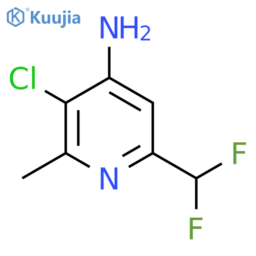 4-Amino-3-chloro-6-(difluoromethyl)-2-methylpyridine structure