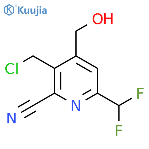 3-(Chloromethyl)-2-cyano-6-(difluoromethyl)pyridine-4-methanol structure