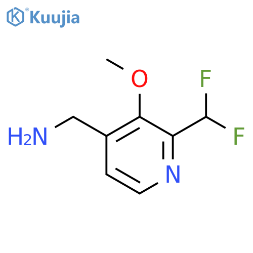 4-(Aminomethyl)-2-(difluoromethyl)-3-methoxypyridine structure